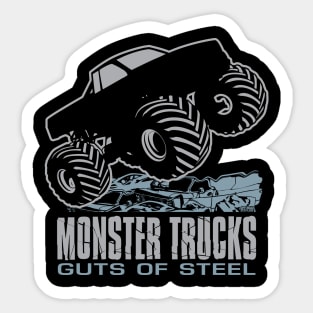 MONSTER TRUCK GUTS OF STEAL Sticker